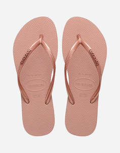 HAVAIANAS SLIM LOGO METALLIC ŽABKY